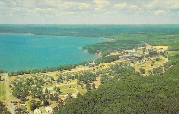 Camp Grayling - Old Postcard View (newer photo)